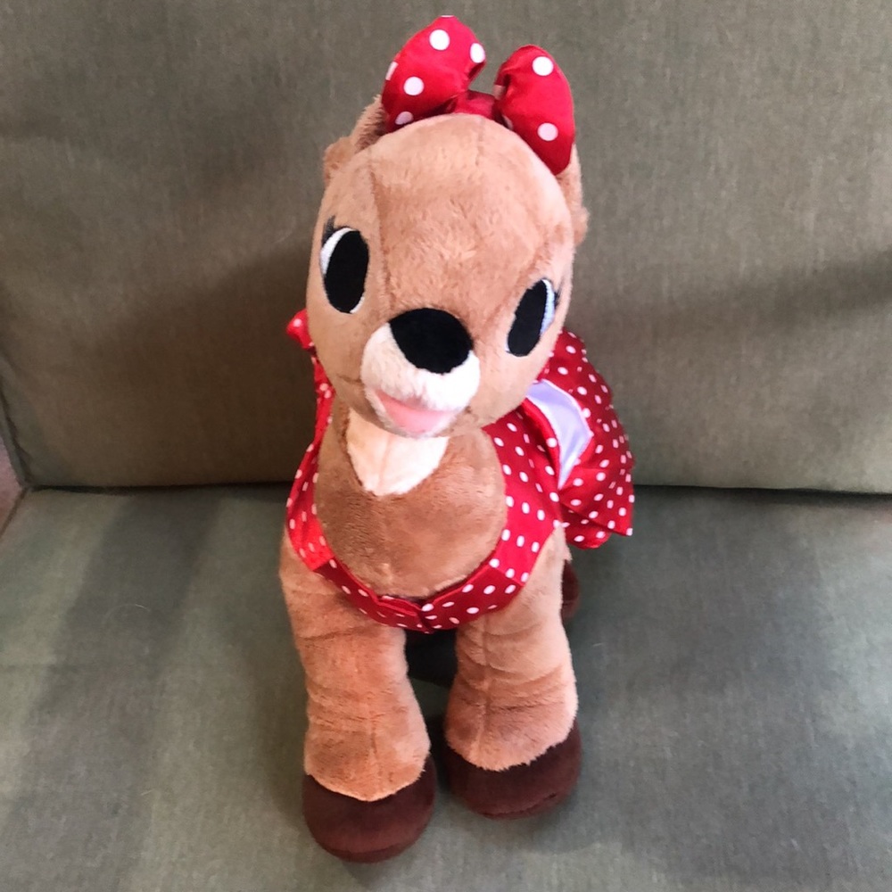 Build a Bear Clarice 2010 Rudolph the Red Nosed Reindeer Plush With Outfit